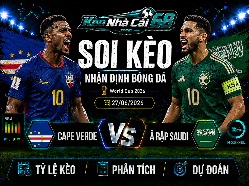 Đội hình dự kiến trước trận Cape Verde vs Ả Rập Saudi Đội hình dự kiến trước trận Cape Verde vs Ả Rập Saudi